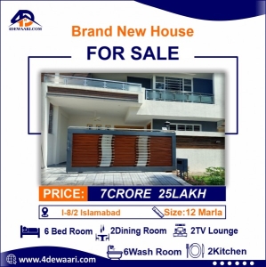 Beautiful House For Sale I-8/2 ISLAMABAD