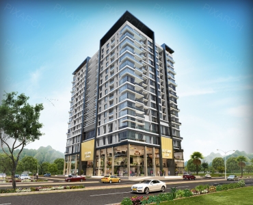 926 Sq ft 1-bed apartment for sale in Elysium Mall Blue Area Islamabad 