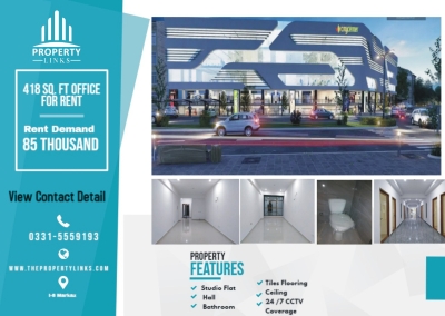 308 Sq Ft Ground floor  Shop for Rent in  Sector  I-8 Markaz  Islamabad