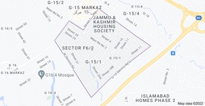 Developed 8  Marla  Plot Available for sale  in Sector  G-15/1   Islamabad 