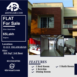 850-S/F FLAT For Sale   E-11/3 Islamabad