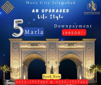 5 Marla Plot Available For Sale In Nova City Islamabad.