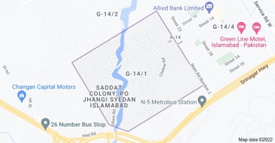 Top Located 8 Marla prime plot for sale in G-14/2 Islamabad 