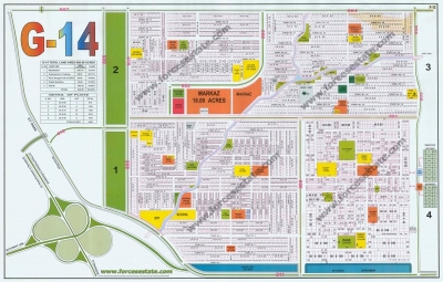 10 Marla Park Face Plot For Sale G-14/2   islamabad