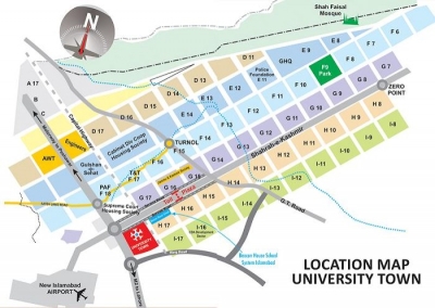 Residential Plot For Sale in University Town Block-A Islamabad .