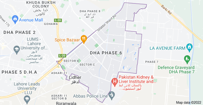 Developed 1 Kanal Plot for sale in  DHA Please 6 Lahore 