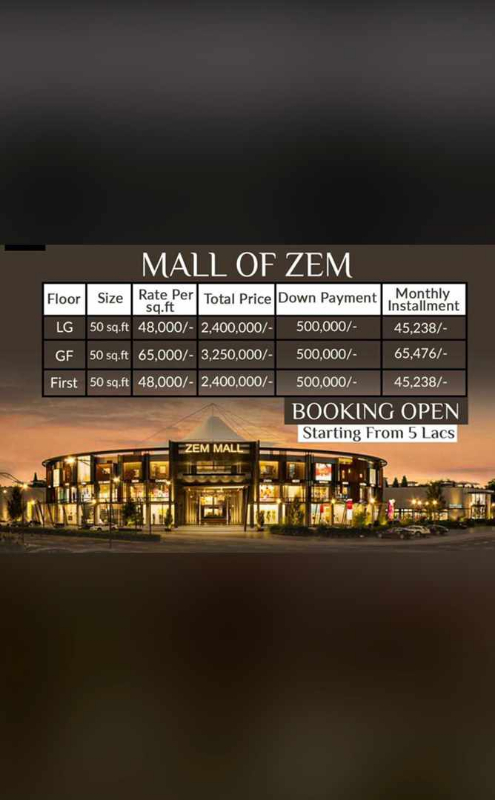 Shops for sale in  mall of Zim Ground floor  Bahria Enclave ,Islamabad